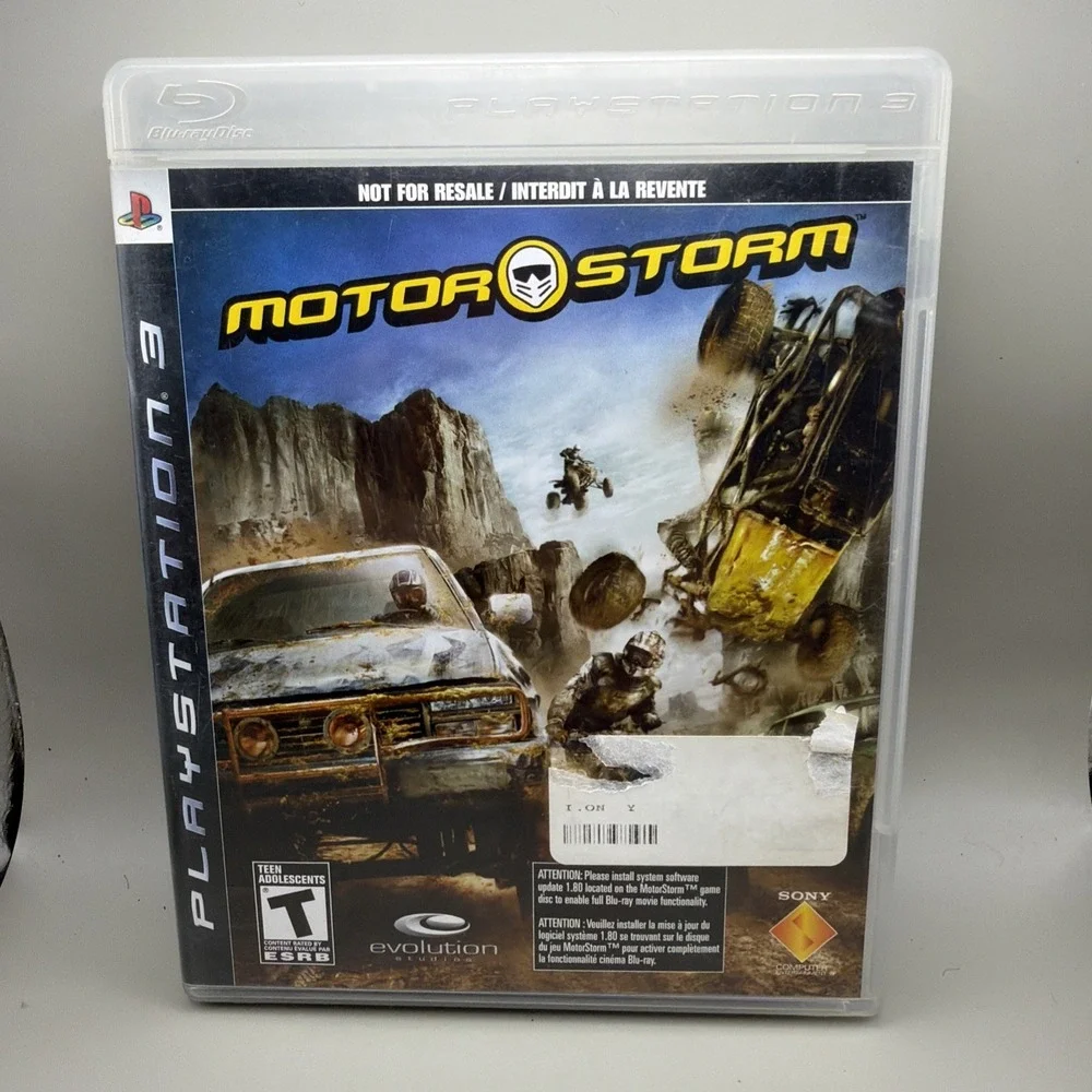 Motorstorm (Sony Playstation 3, PS3, 2007) - Manual Included
